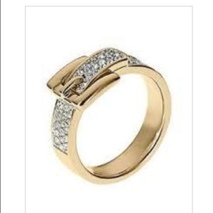 Belt Buckle Pave Ring